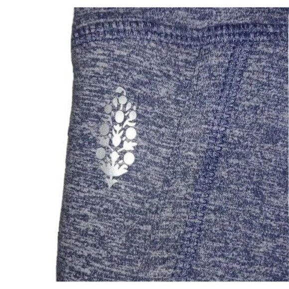 Free People Movement Women's XS Heathered Blue Infinity Leggings Cutouts - Picture 3 of 9